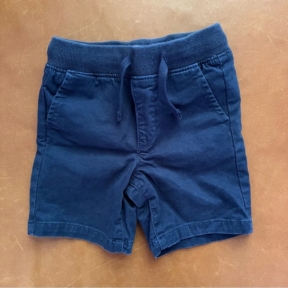 GAP Kids Boys Navy Cotton Twill Shorts, 2T